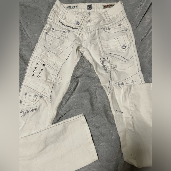 JAPRAG by Okishana Samoki white denim jeans size 26 NWOT - Picture 5 of 8